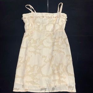 Cloud Ten sundress with spaghetti straps and tassels, side zipper, size M